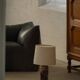 Lampe de table en grès de studio danois par Conny Walther, Danemark, milieu du 20e siècle