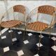 Series of 6 garden armchairs and patio Scoubidou', Italian Vintage Design 1950s