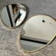 Pair of vintage free-form mirrors from the 60s and 70s