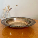 Antique basket cup in silver metal