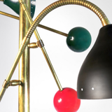 Italian Moon Chandelier with 3 Arms Articulable Multicolor