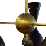 Italian chandelier 3 arms black