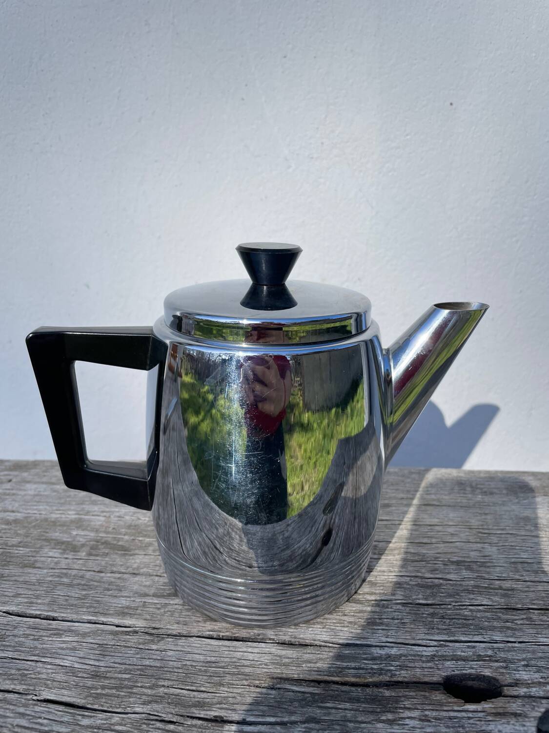 1970s stainless steel teapot