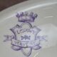 Large compotier Longwy Verveine in earthenware – antique