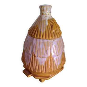 Antique porcelain honey pot