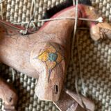 Wooden puppet horse
