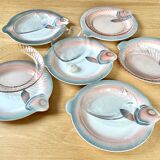 Fish plates Digoin Sarreguemines