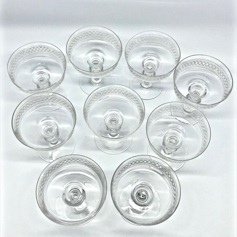 Clichy champagne glasses