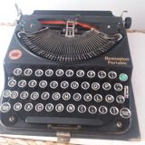 Machine à écrire ancienne remington portable
