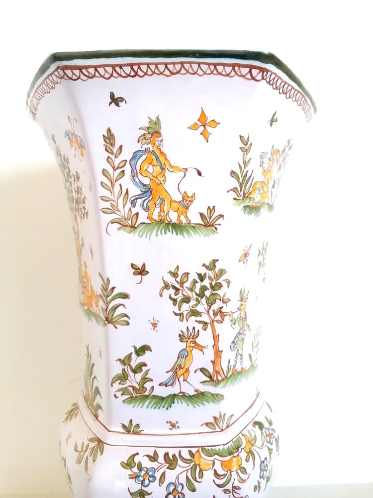 Vase Lallier in Moustiers 39cm