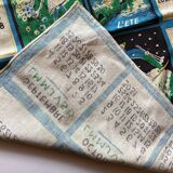 Tea towel calendar 61 years