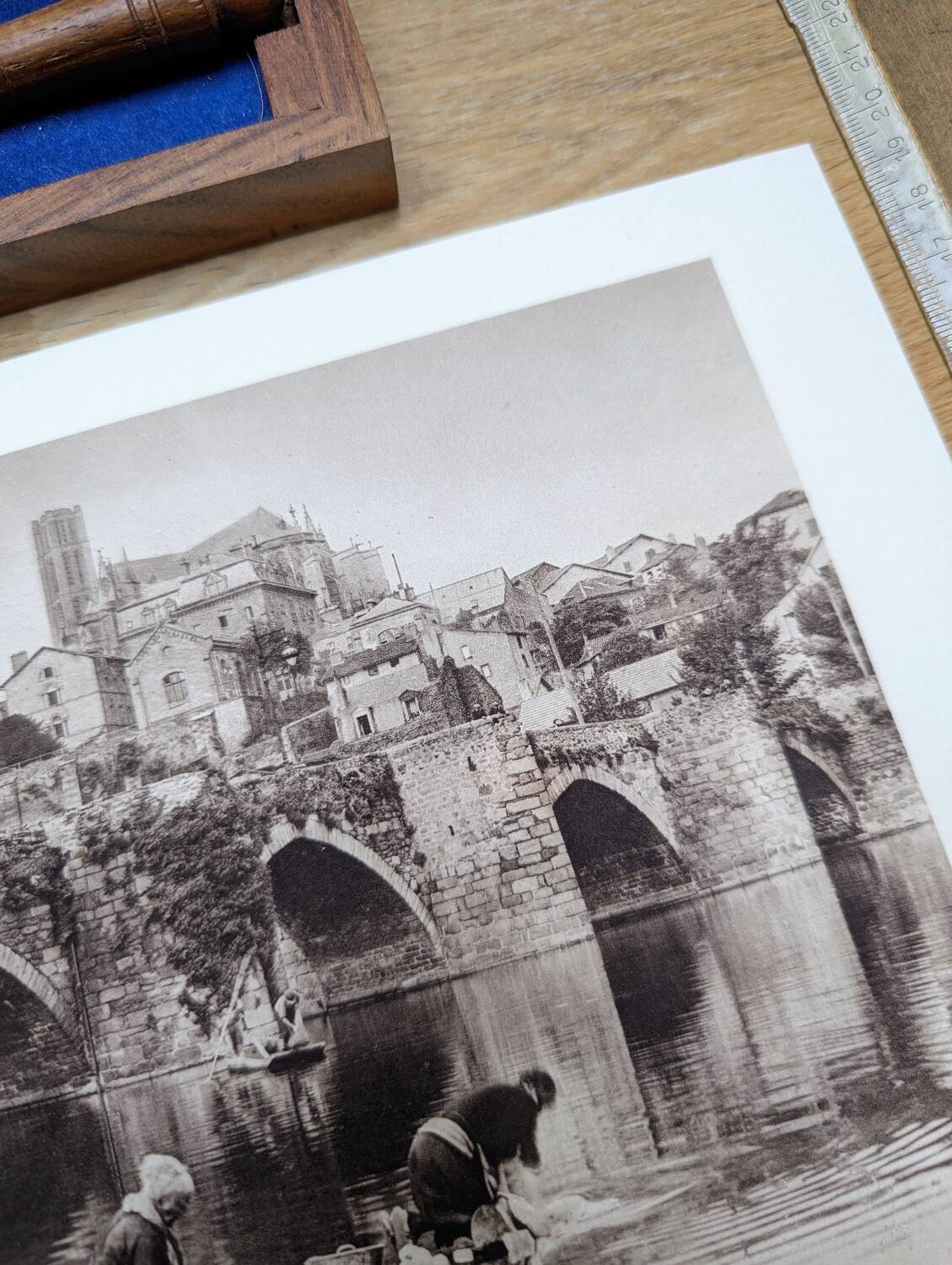 Limoges, Haute-Vienne, photo plate printed in 1942. By Auclair.