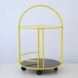 Post-modern rolling trolley by Rodney Kinsman Bieffeplast circa 1980