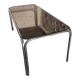 70's smoked tubular table