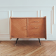 Low buffet/renovated vintage sideboard, Scandinavian style, 1950s-60s