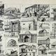 Old engraving from 1898 • Old dwelling 1, architecture • Original and vintage poster