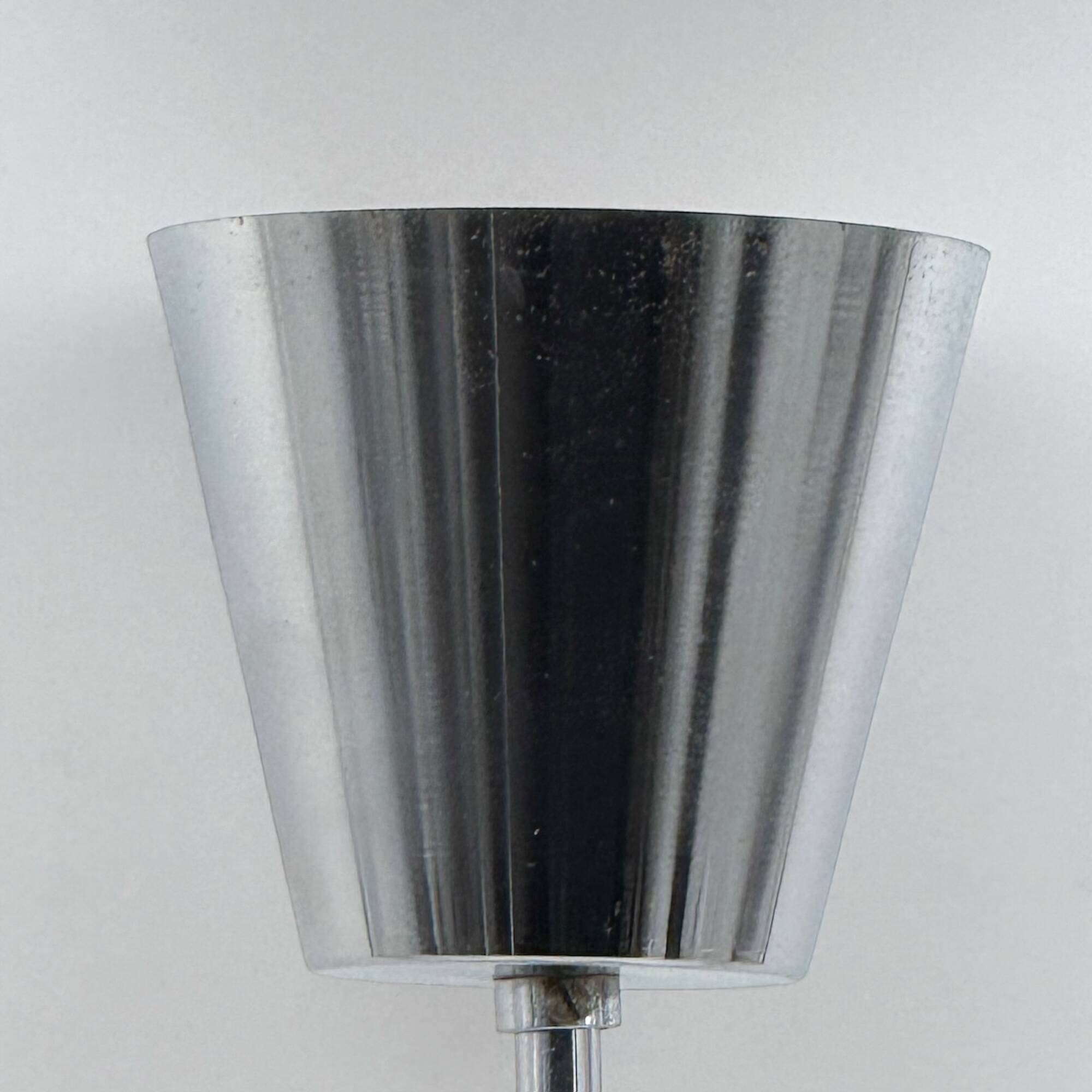 Space Age Pendant Lamp in Chrome Metal and Smoked Plexiglass, 1970s