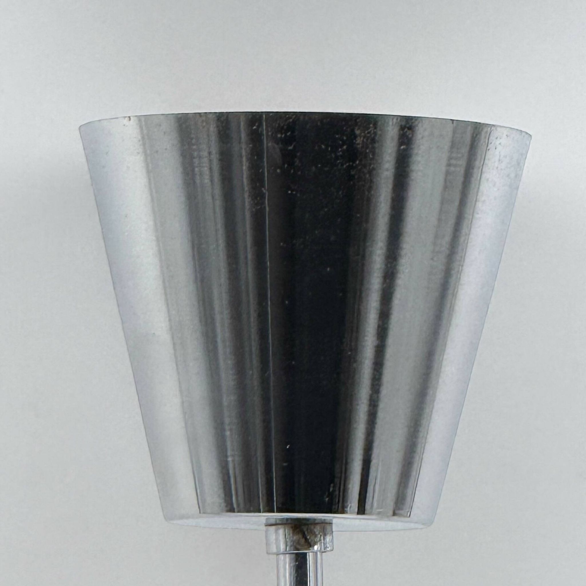 Space Age Pendant Lamp in Chrome Metal and Smoked Plexiglass, 1970s