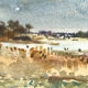 Aquarelle signée Henri Davy
