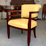 Makassar desk and its armchair, twentieth century