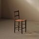 Peasant chair in wood and straw, Folk Art, around 1900
