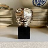 Silver-plated metal sculpture signed Igor Mitoraj for Christofle, 1977