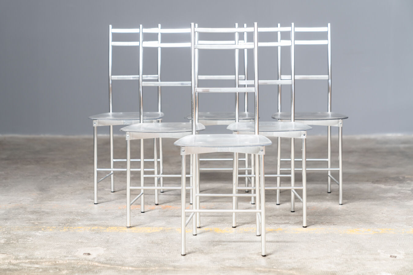 Dining Chairs by Opera Design for Ycami Italia, 1980s, Set of 6