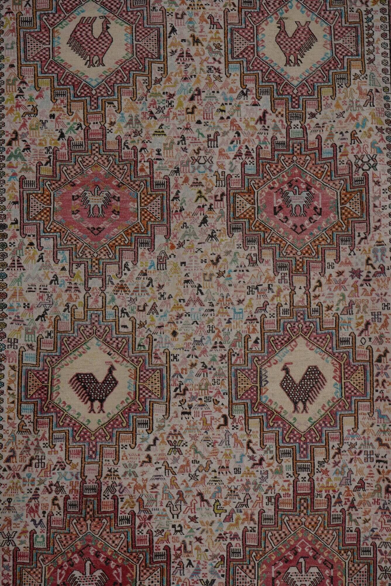 Kilim turc vintage tissé main 123x195 cm