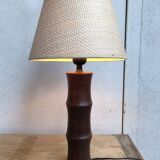 Lampe à poser en bois tourné