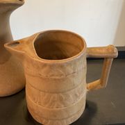 Vintage stoneware jug duo