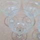 Service of 9 wine glasses in chiseled crystal