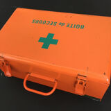 Orange metal box