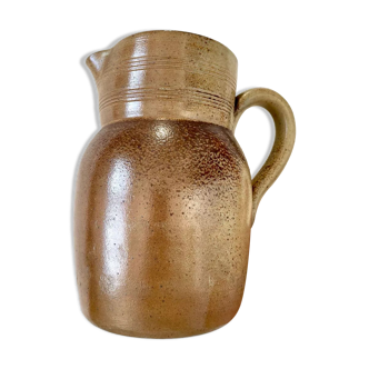 Pichet stoneware vintage Grès du Berry handmade France