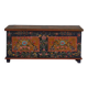Antique trunk with floral motifs (c.1870)