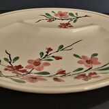 Asparagus plate Sarreguemines decoration sharp sharp early twentieth century