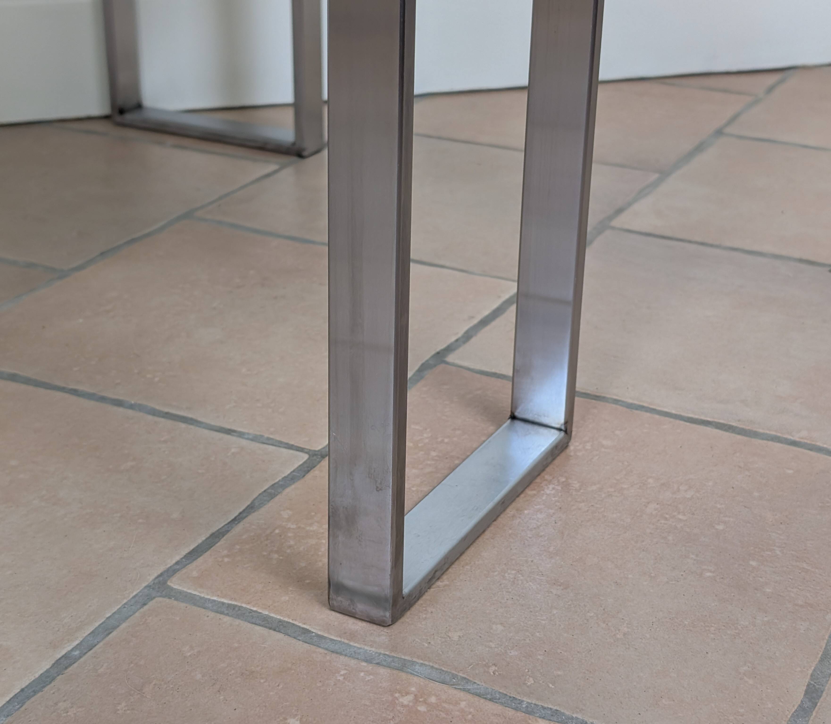 Table basse verre fumé