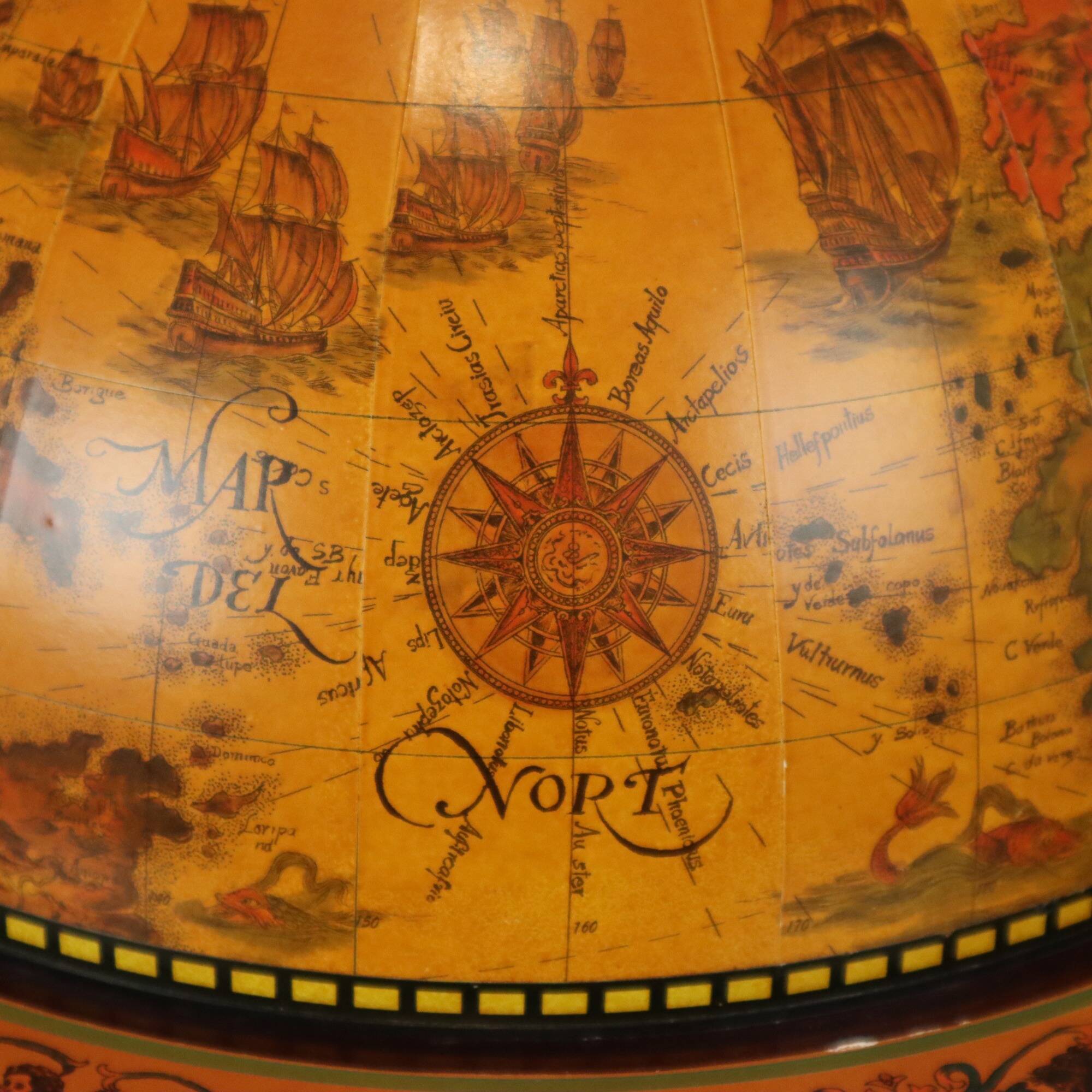 Beautiful World Globe Globe Bar Barglobe Antique Model Drinks Cabinet 87cm