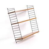 String teak shelf with 3 shelves, Sweden