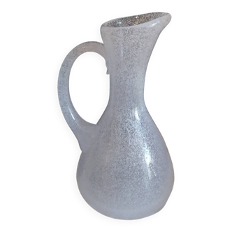 Carafe vintage en verre soufflé bullé