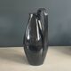 Black glazed ceramic pitcher signed M Azouit