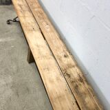 Bench with rustic base
