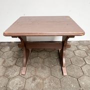 Ensemble table et banc brocante, années 1960