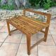 Petite banquette en chêne années 50