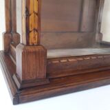 Showcase XIX ° walnut and marquetry