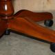 Captain's armchair in leather and cherry wood Grange Paris