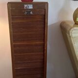 Filing cabinet with curtain