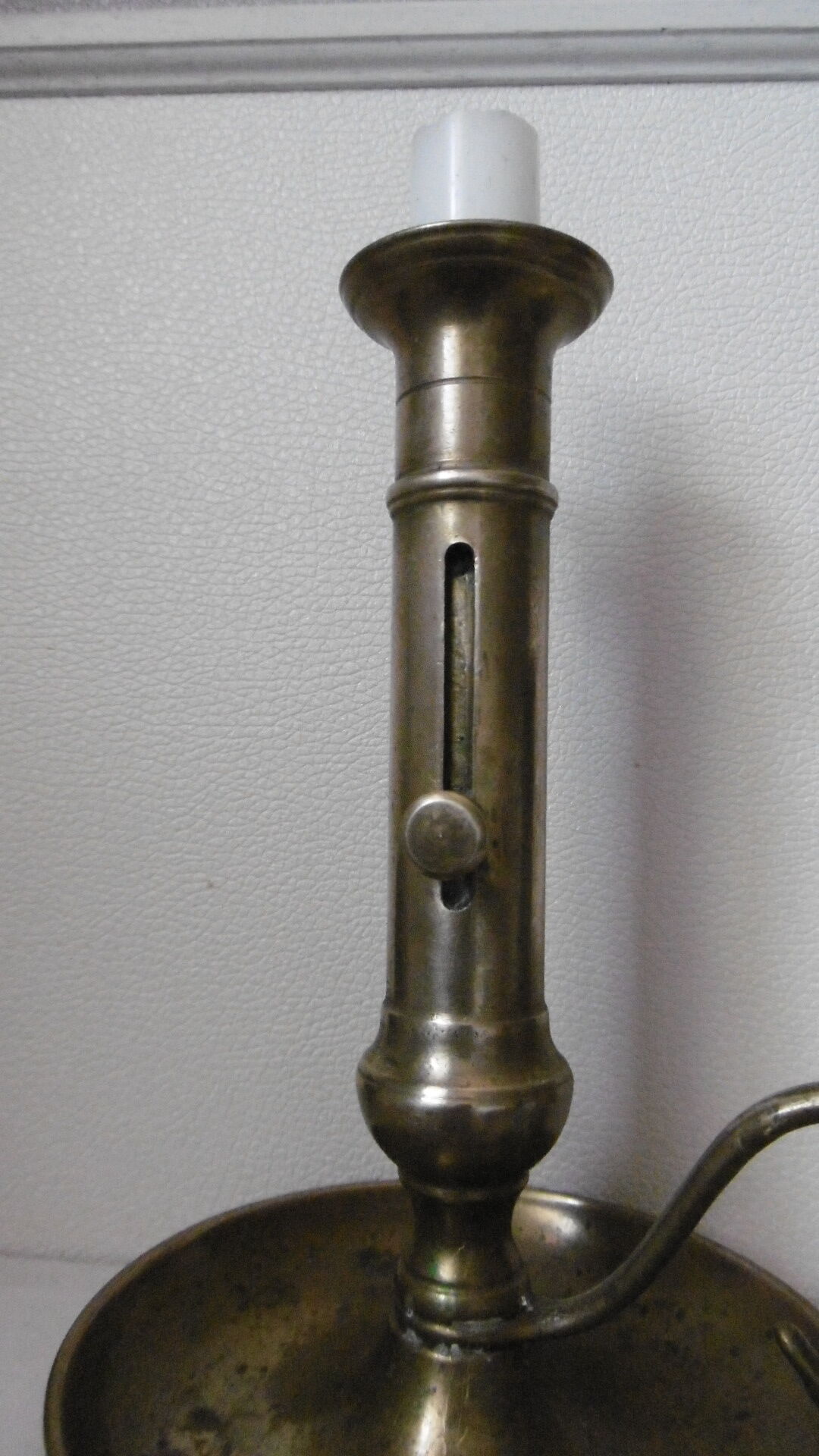 Ancient brass chandelier