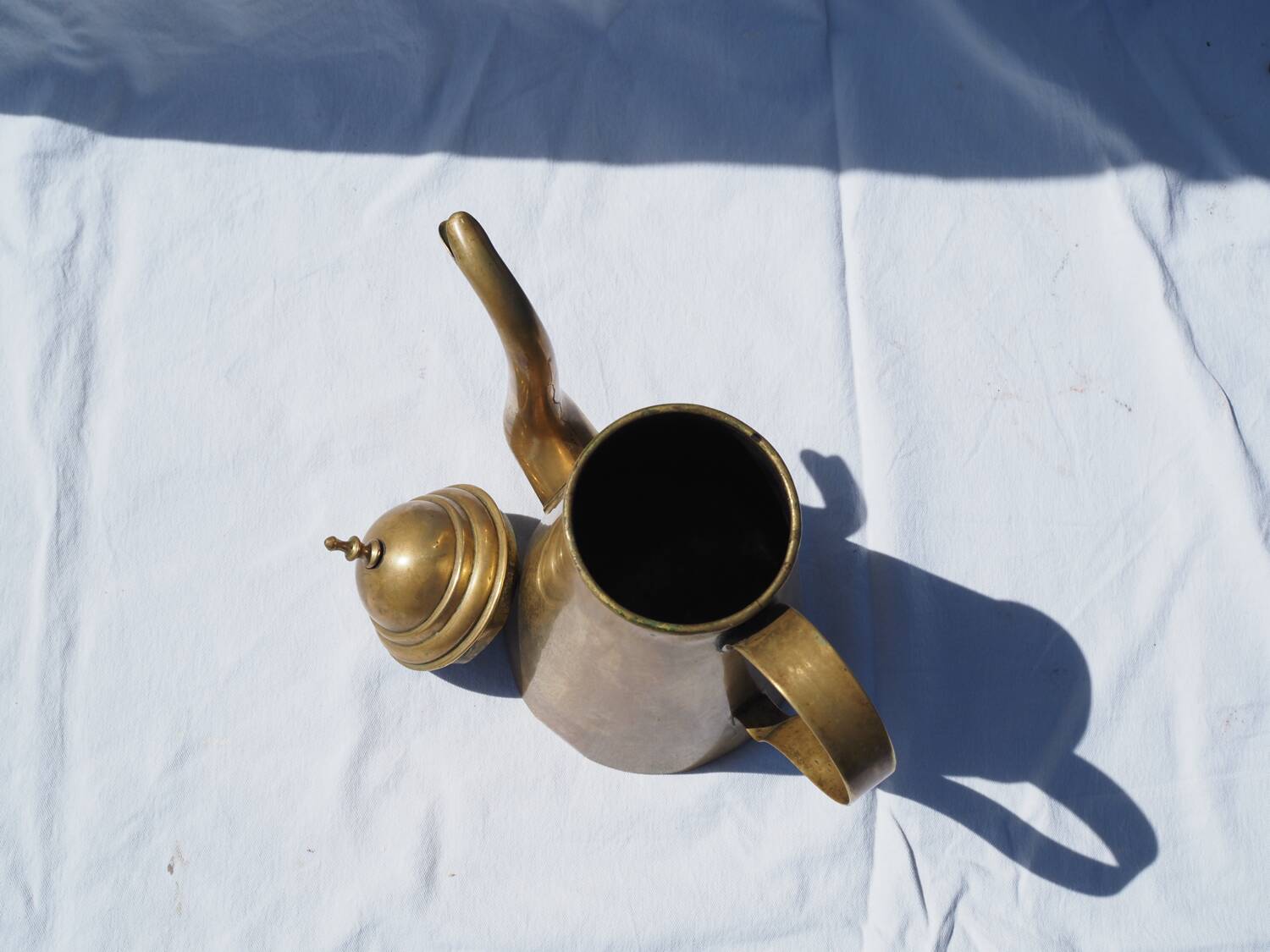 Vintage brass teapot