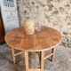 Vintage French drop-leaf table – Oval dining table, circa 1930–1950