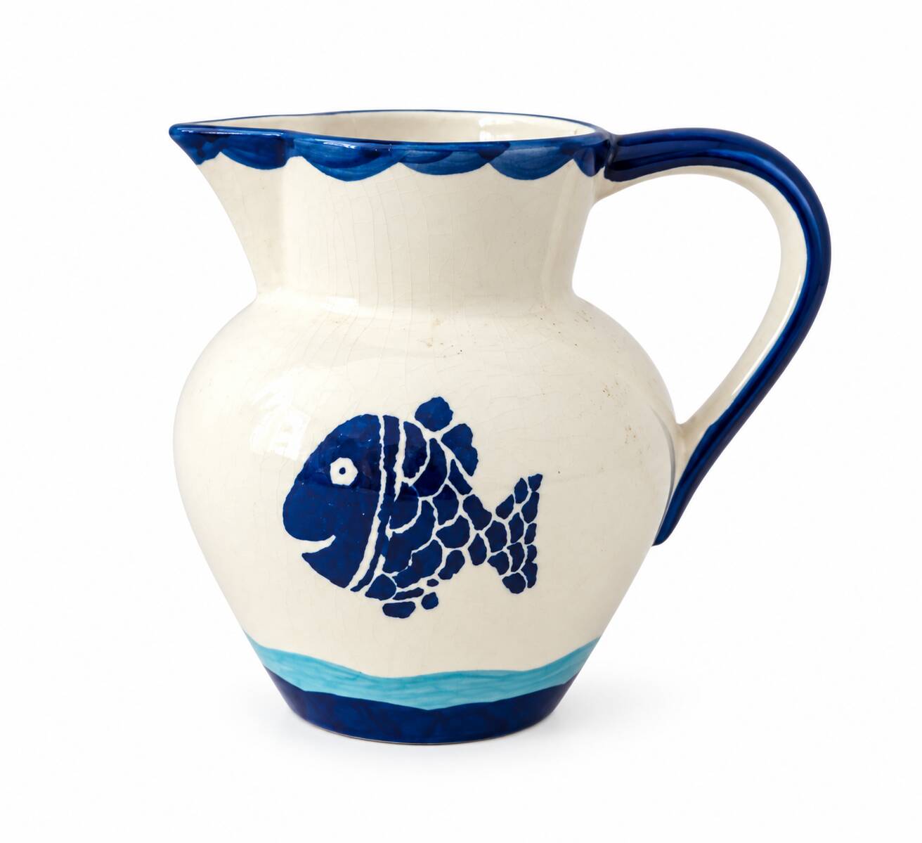 Vintage ceramic jug hand-painted – Portugal